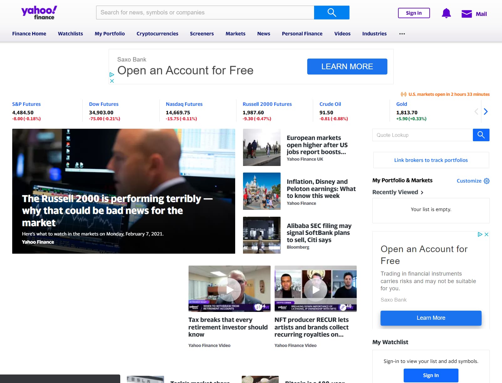 Yahoo Finance